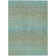 Machine Washable Indoor/Outdoor Christain ACN1295 Teal Rug