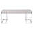 Chafik Rectangular Coffee Table , Natural Oak & Chrome Finish