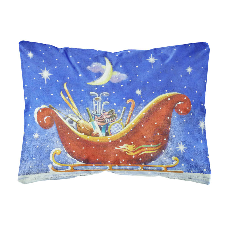  Coussin intérieur / extérieur en tissu Christmas Santa's Sleigh par Roy Avis