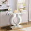 100cm Glass Top Console Table