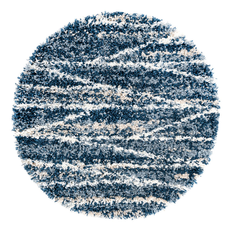 Abrahams Geometric Indoor Rug, Round 3'3"