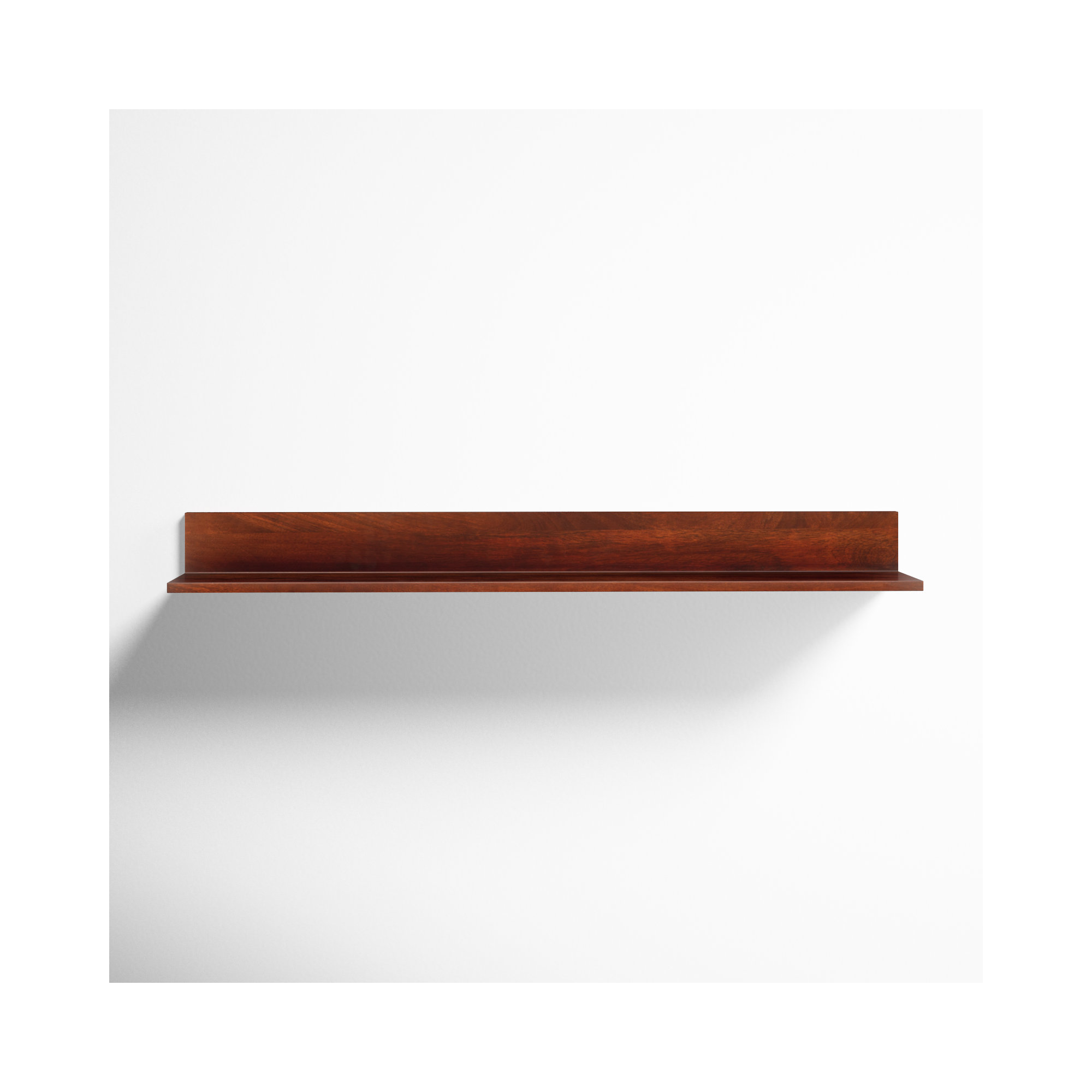 Dezerea Wall Mounted Shelves, Walnut, 3.5'' H X 36'' W X 6.75'' D