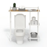 3 Tiers Over The Toilet Storage Rack And Shelf, White
