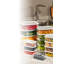Ensemble de boîtes de rangement en plastique durable (16 pièces) - 4 x 8,3 x 1,6 po (250 ml), 4 x 10 x 2 po (500 ml), 4 x 11,5 x 2,3 po (750 ml), 4 x 14 x 2,6 po (1,2 L) | Couleur grise | Va au lave-vaisselle | Idéal pour organiser la maison et la cuisine