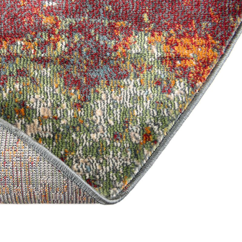 Haefner Abstract Indoor Rug, Oval 3'3" x 5'3"