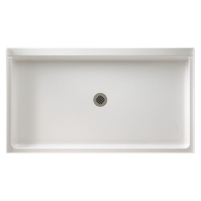 Base de douche 32" x 60" à simple seuil veritek, Blanc