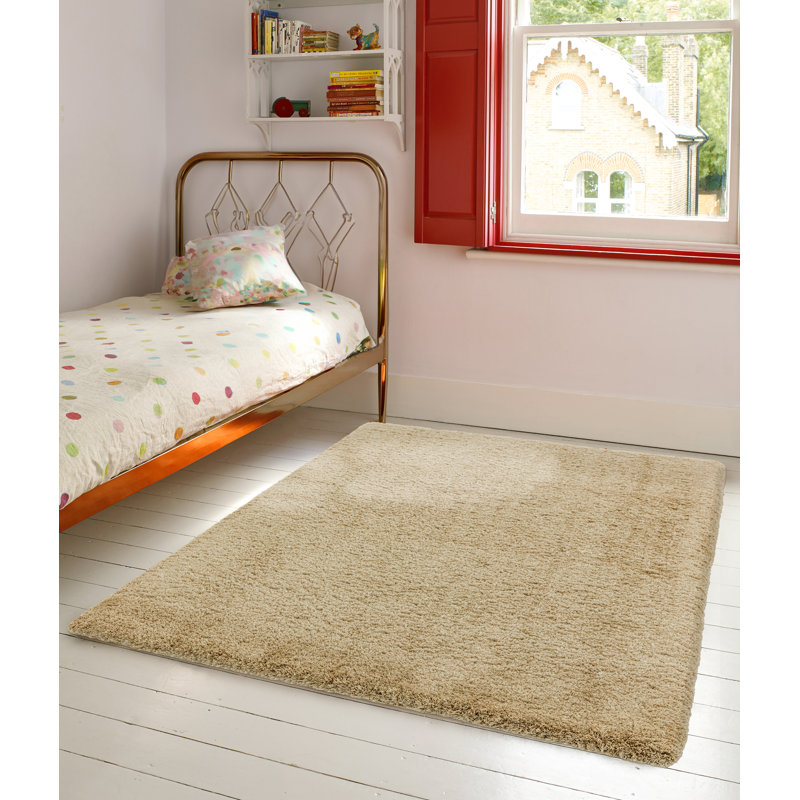 Makayla Solid Colour Shag Area Rug, Rectangle 200 x 290cm