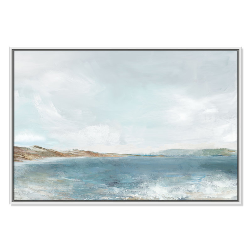 Echoes in Blue -- Landscape Version Print by PI Studio, H 25,5 po x l 37,5 po, Blanc