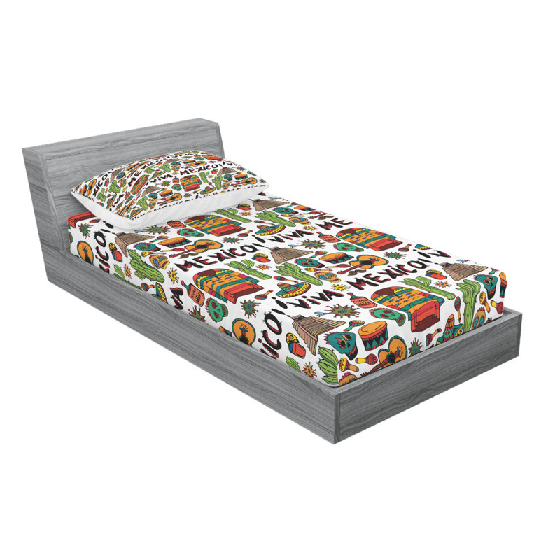 Microfiber Sheet Set, Twin Sheet Set with Fitted Sheet