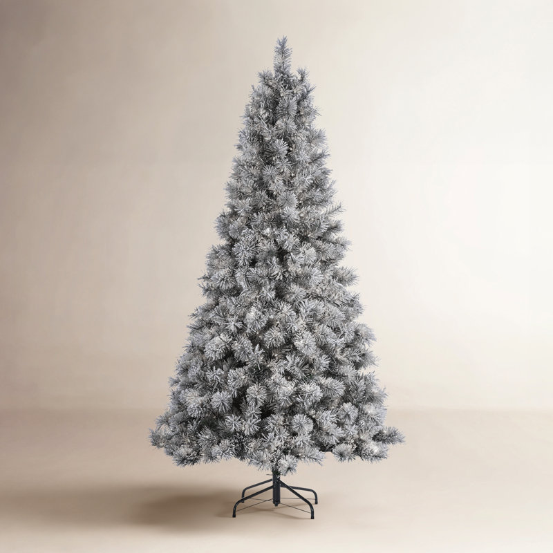 Lighted Artificial Pine Christmas Tree, 7.5'