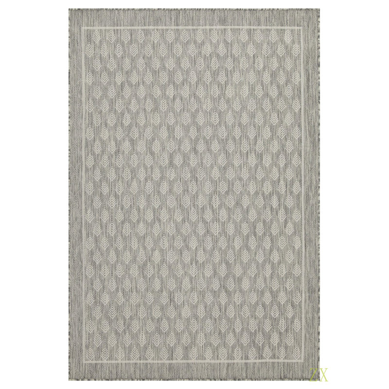 Pavillon de jardin permanent en métal 10 po X 10 pi 3 po Tapis intérieur / extérieur, Argent argent