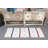 Vintage Turkish Hemp Rug in Striped Flat Weave Perfect for Entry Way in Small Size with White Background - 100% Natural and Eco-Friendly