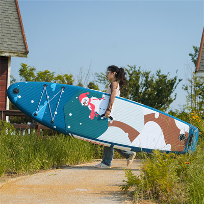 Planche de pagaie debout gonflable 9,9 pi x 33 po x 5 po avec accessoires