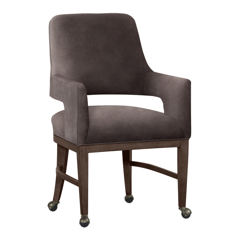 Chaise avec accoudoirs Josie, Vison 9953, Noisette