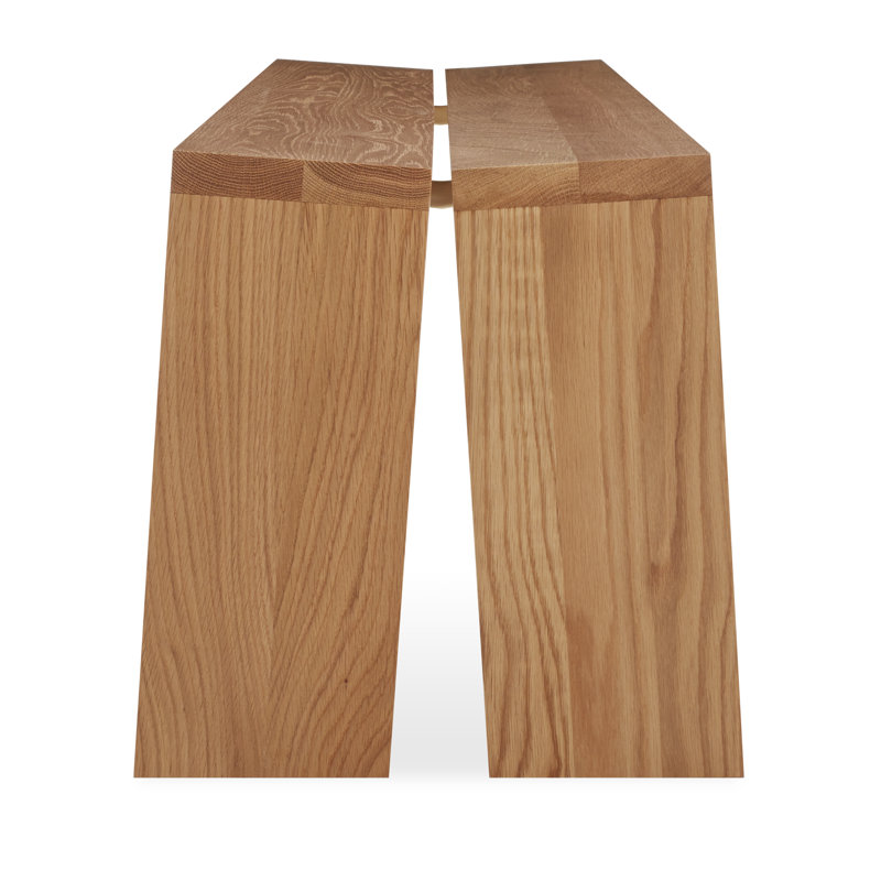 Amicable Solid Wood Dining Bench, Walnut, 17.5" H x 60" W  x 17.1" D