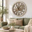 Solid Wood Skeleton Wall Clock-1556344435