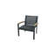 Tribeca Aluminum Teak Sling Stacking Lounge Chair-1768461980