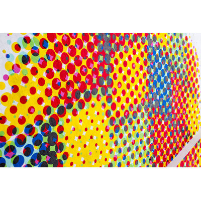 «Painted Dots on Wall», impression sur toile