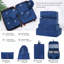 Valise Hardshell 4 pièces + valise à roulettes avec verrou TSA - 16 "+ 20" + 24 "+ 28" bagages