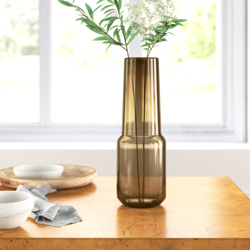 Willis Glass Table Vase, 11.9" H x 4.1" W x 4.1" D