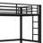Twin Xl Size Black Metal Loft Bed With 2 Built-in Ladders-694775957
