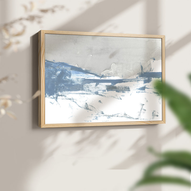 Meta Land I - Reproduction encadrée - Restickable, H 8 po x l 10 po, Naturel