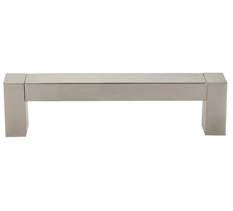 Poignée barre Block, Nickel satiné, 3''