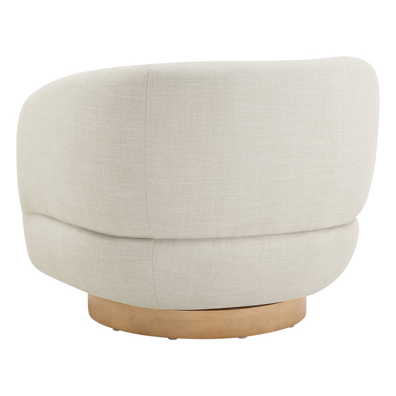 Fauteuil rembourré pivotant