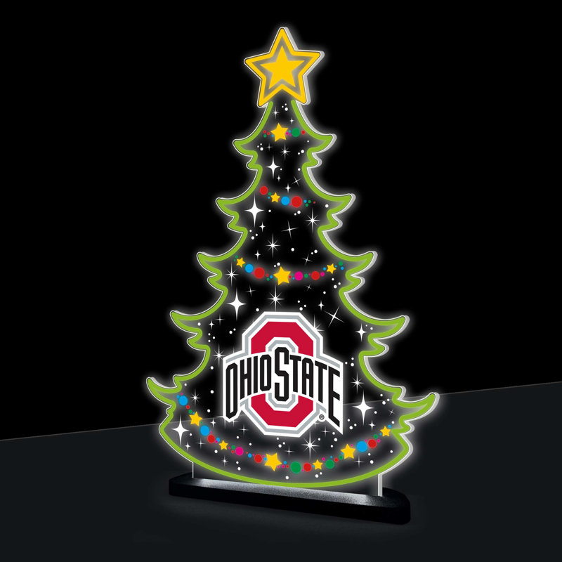 Ohio State University College Holiday Tree Desklite LED Decor