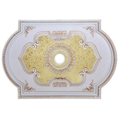 Bouquet floral médaillon de plafond central