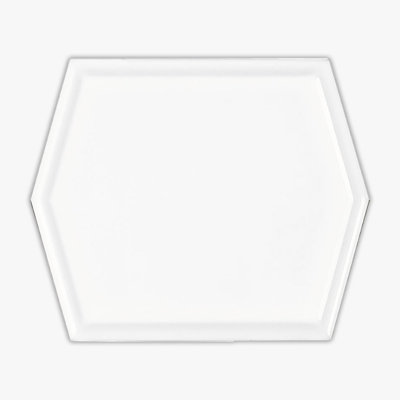 Avila White Glossy 5x6 Ceramic Wall Tile