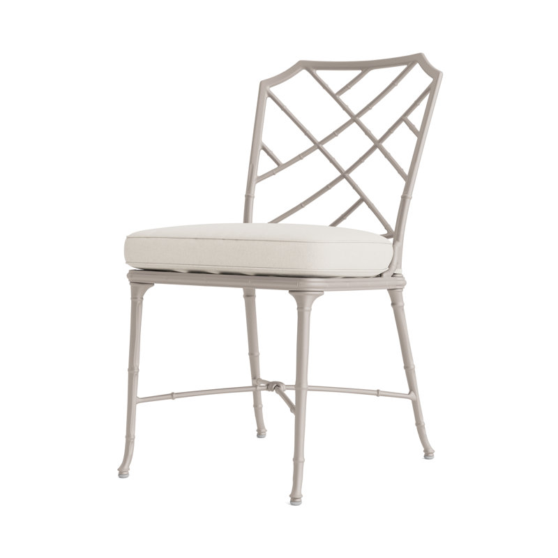 Calcutta Outdoor Dining Side Chair, Fusion Natural, Tan, Dove Smooth