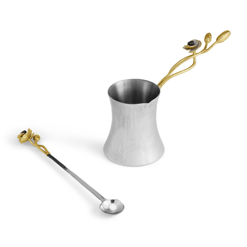Anemone Coffee Pot with Spoon, Small