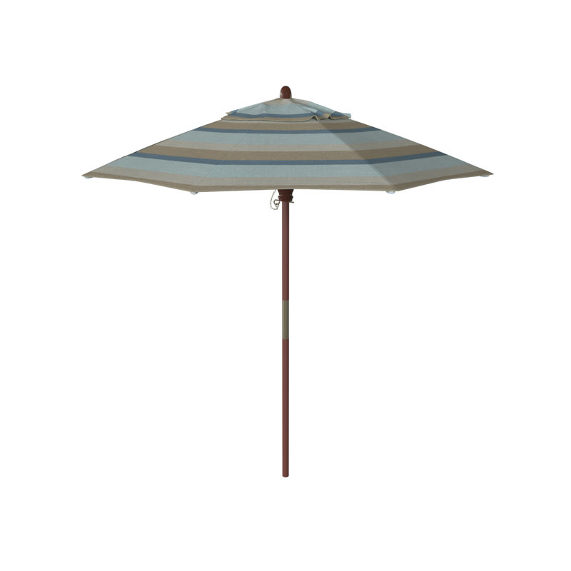 Parasol de marché 7 pi 6 po Arlo, Sunbrella® brume Gateway