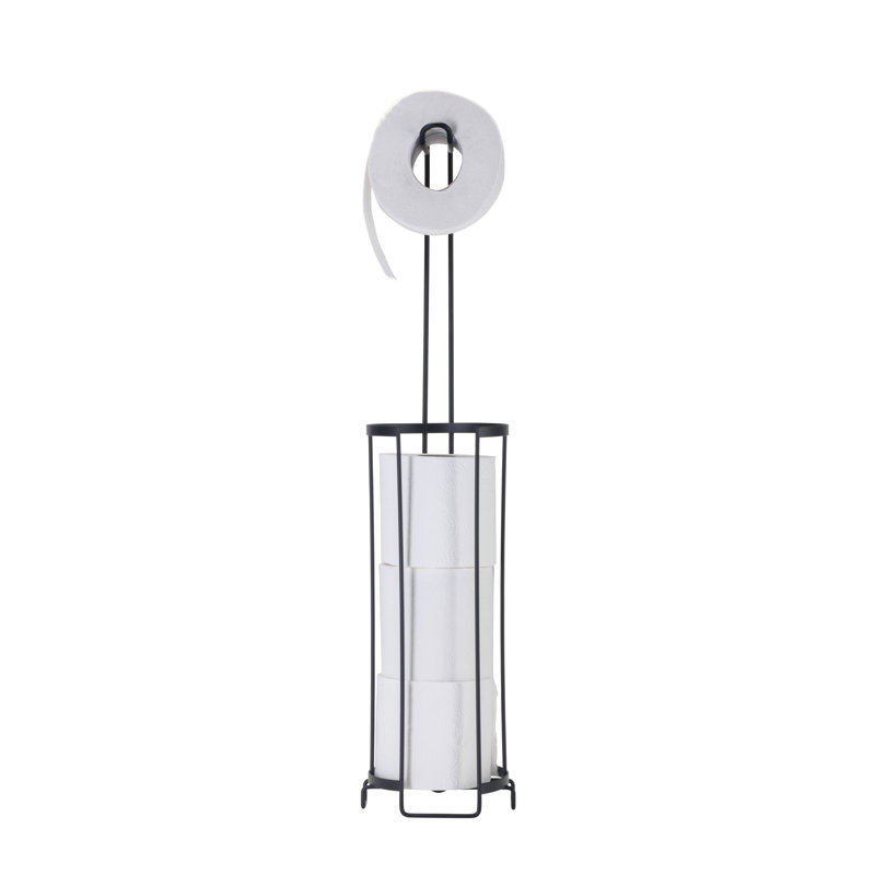 Matt Black Wire Toilet Roll Holder