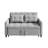 Convertible Pull-Out Sleeper Sofa with 2 Cushions, Upholstered Love Seat Bed for Living Room, Space-Saving Couch for Apartment and Guest Room-884890918