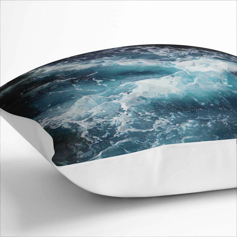 Square Throw Cushion, White, 55cm H x 55cm W x 20cm D