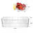 Chilled Condiment Server|Taco Bar Serving Set For Party|Chilled Condiment Tray With Lid And 5 Removable Compartments