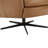 Danva Genuine Leather Swivel Recliner-101479846