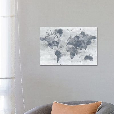 Golden World Neutral by Albena Hristova - Wrapped Canvas Painting