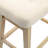 24" Solid Wood Saddle Bar Stools Ideal for Kitchen Island and Counter-1884547305