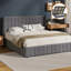 Ottoman Lift-Up Storage Bed, Upholstered Bed Frame with Headboard-117531547