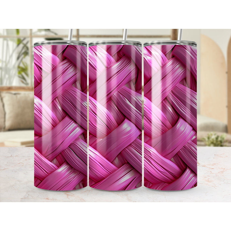Choose Handmade Tumblers 591ml Vacuum Insulated Stainless Steel (18/8) Travel Tumbler with Straw