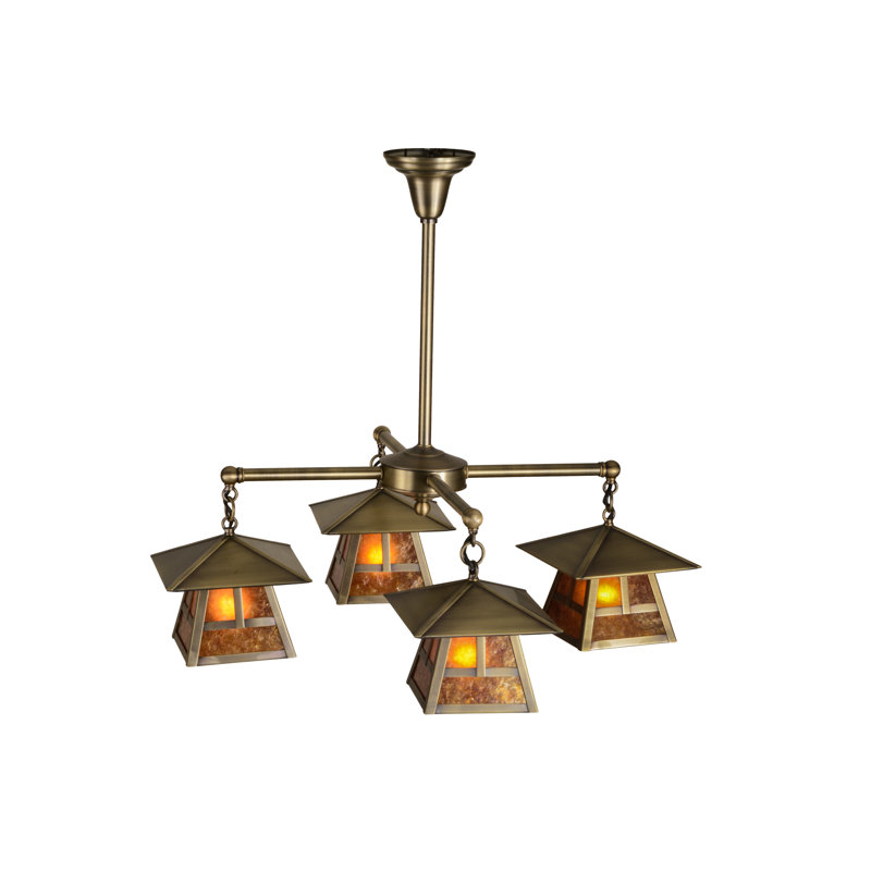Lustre carré à 4 lumières Belvoir