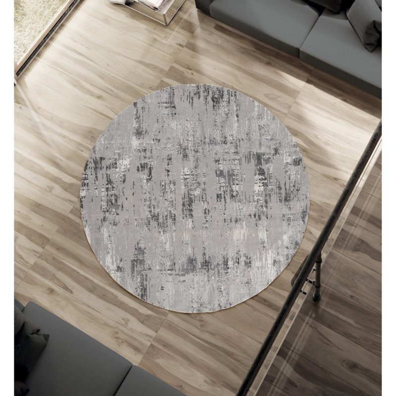 Emmeline Abstract Indoor Rug, Round 7'10"