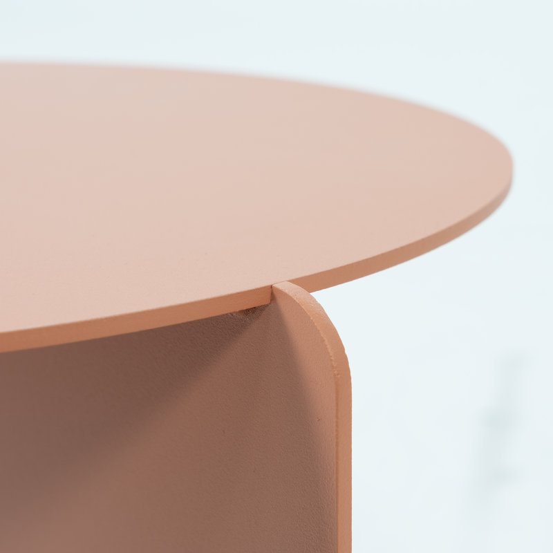 SALSA Pedestal End Table, Coral