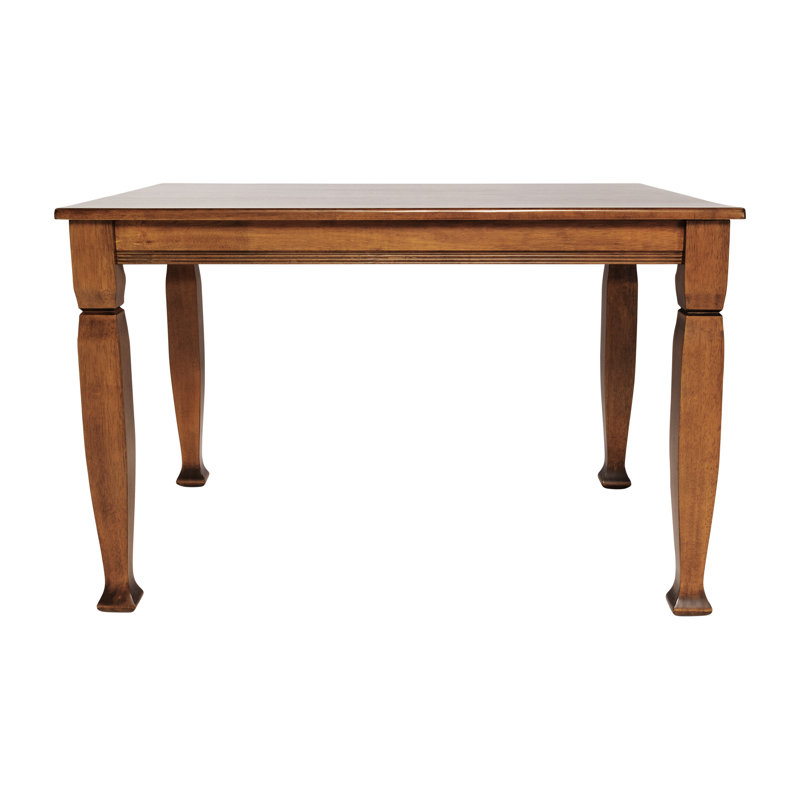 Solid Wood Commercial Grade Dining Table with Turned Legs, 36.25" W x 47" L, Walnut