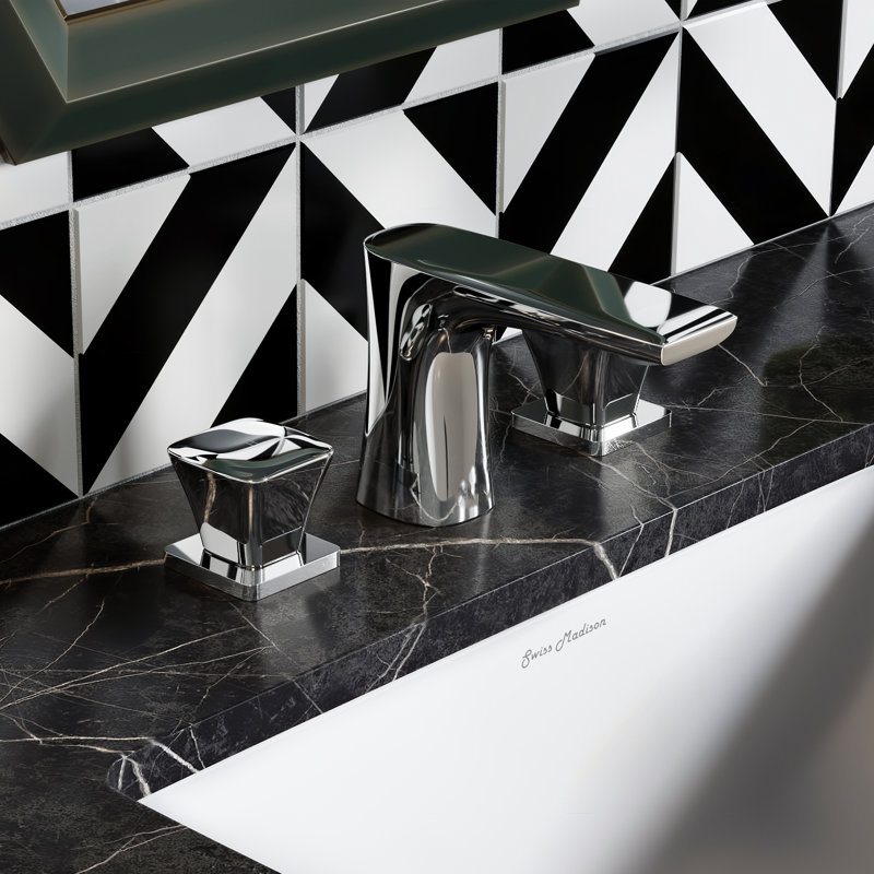 Monaco 8 in. Widespread, 2-Handle, Bathroom Faucet, Chrome