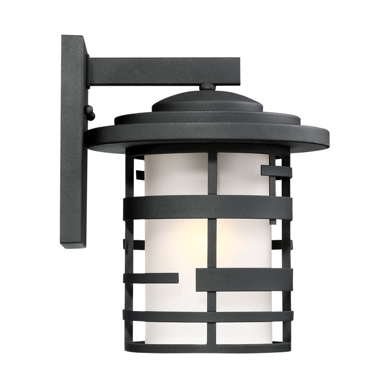 Lanterne murale d'extérieur à 1 lumière Carnbrock, H 11,38 po x l 9 po x P 9,75 po