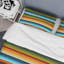 Ensemble de housse de couette en microfibre jaune / bleu 3 pièces